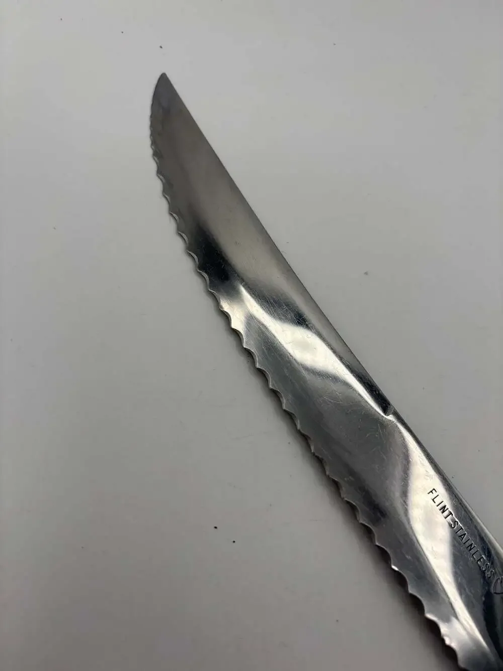 Waverly Edge Flint Stainless Serrated Bread Knife with Wooden Handle